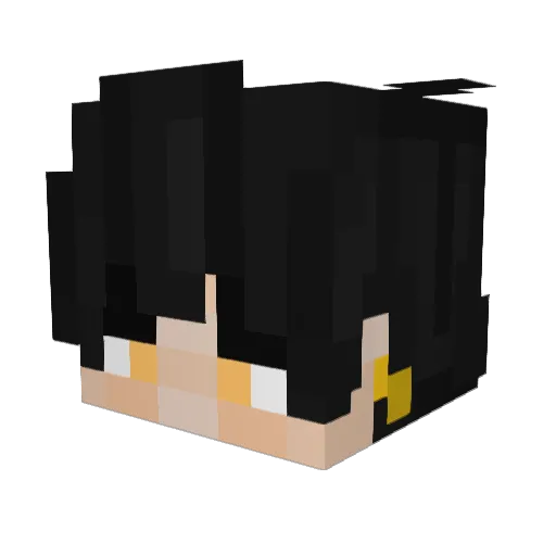 kifes Minecraft avatar head, 3D render
