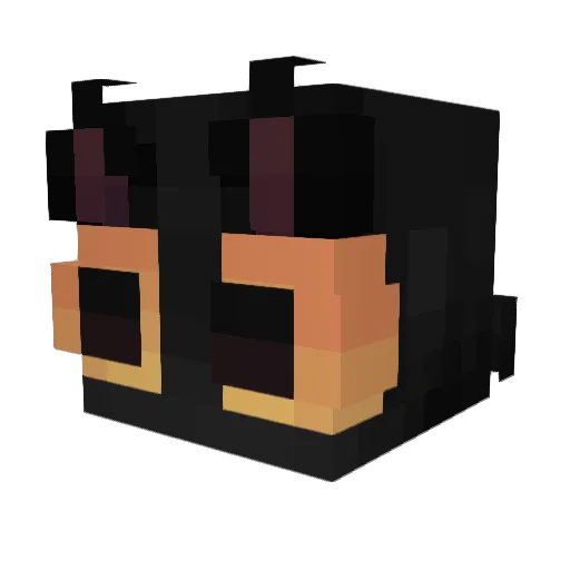 kigaer Minecraft avatar head, 3D render