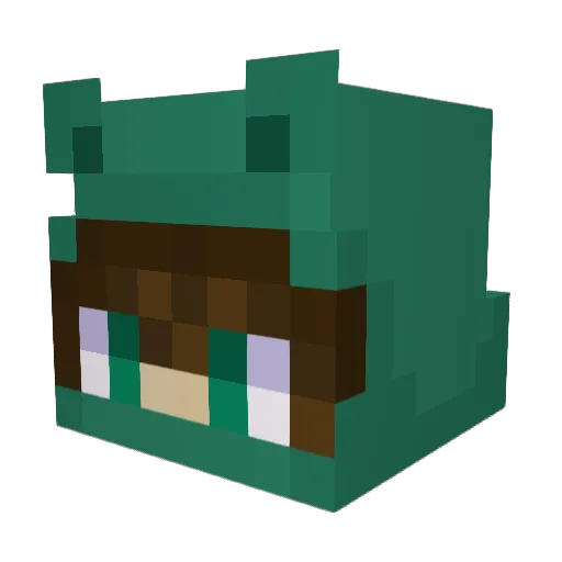 kiggamer Minecraft avatar head, 3D render
