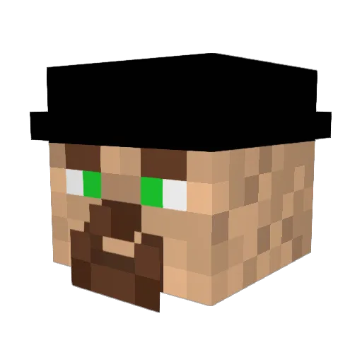 kihubo24 Minecraft avatar head, 3D render
