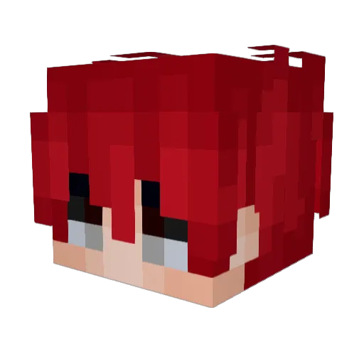 kihuru Minecraft avatar head, 3D render