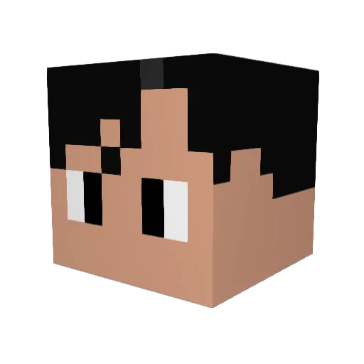 kiida1031 Minecraft avatar head, 3D render