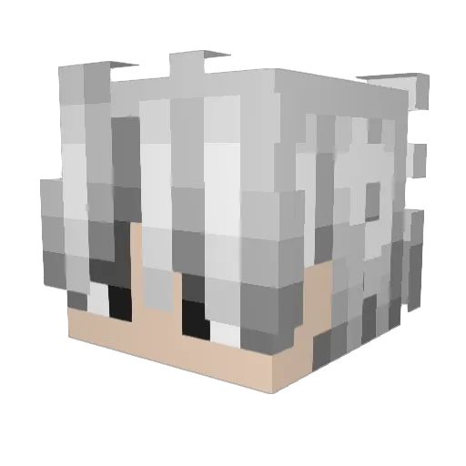 kiiilu Minecraft avatar head, 3D render