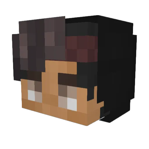 kiiinqlama Minecraft avatar head, 3D render