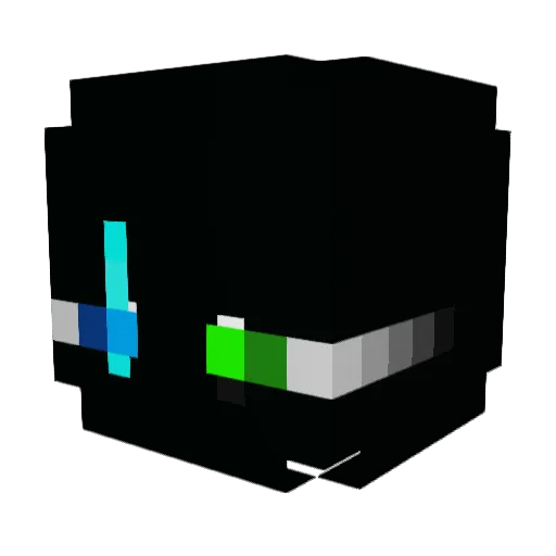 kiimiikeeks Minecraft avatar head, 3D render