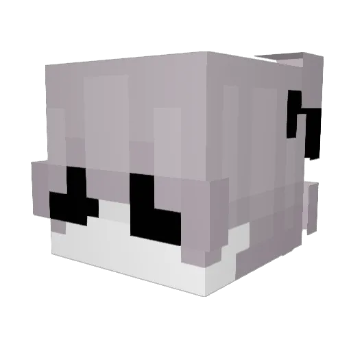 kiioto Minecraft avatar head, 3D render