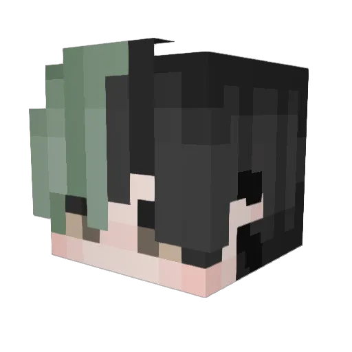 kiisikk Minecraft avatar head, 3D render