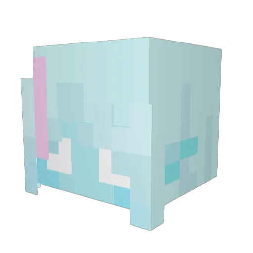 kiitty_chan Minecraft avatar head, 3D render