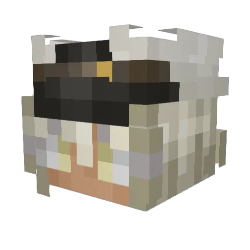 kijikoEN Minecraft avatar head, 3D render