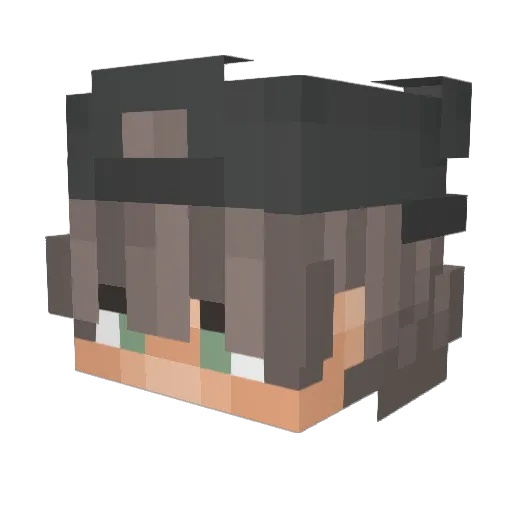 kijkmaaruit Minecraft avatar head, 3D render