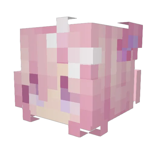 kijoszi Minecraft avatar head, 3D render
