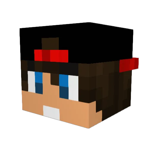 kikada123 Minecraft avatar head, 3D render