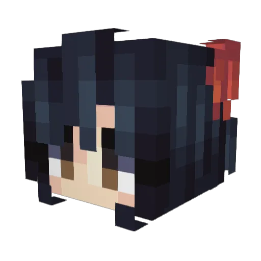 kikaykulet Minecraft avatar head, 3D render
