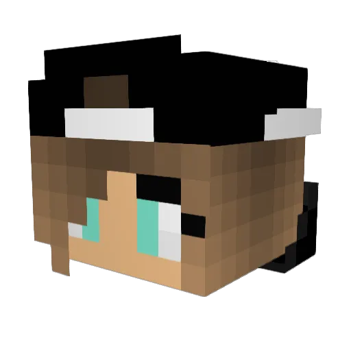 kiki2109 Minecraft avatar head, 3D render