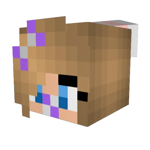 kiki910428 Minecraft avatar head, 3D render