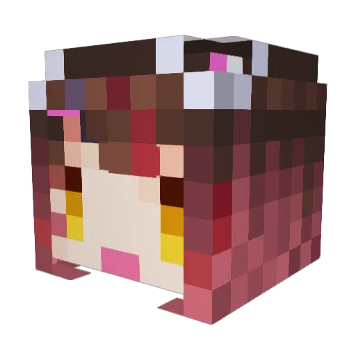 kiki_0216 Minecraft avatar head, 3D render