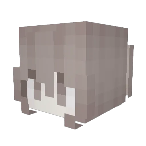 kikiarx Minecraft avatar head, 3D render