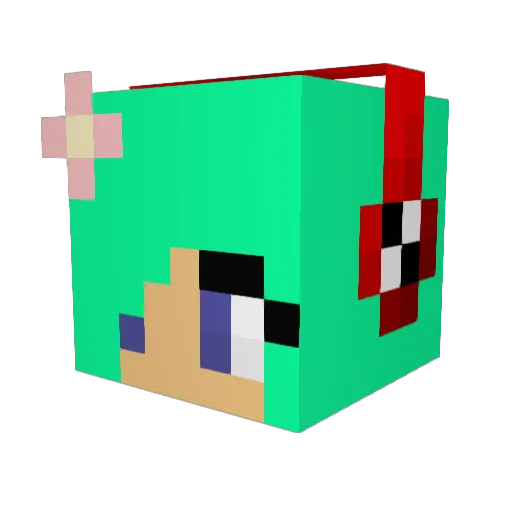 kikic1414 Minecraft avatar head, 3D render