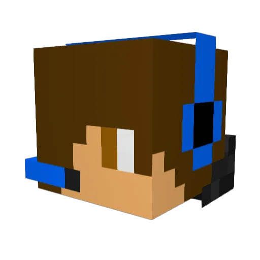 kikihr Minecraft avatar head, 3D render