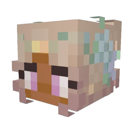 kikii__ Minecraft avatar head, 3D render
