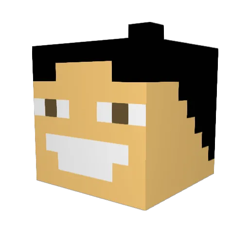 kikik__27 Minecraft avatar head, 3D render