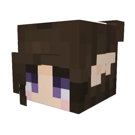 kikina8 Minecraft avatar head, 3D render