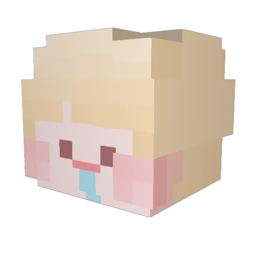 kikio20 Minecraft avatar head, 3D render