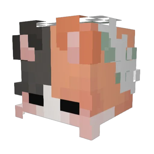 kikkho Minecraft avatar head, 3D render