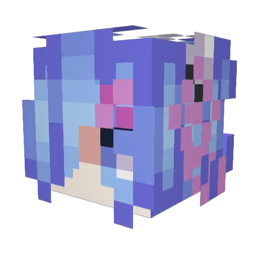 kiko0262 Minecraft avatar head, 3D render