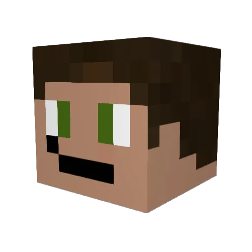 kiko56 Minecraft avatar head, 3D render