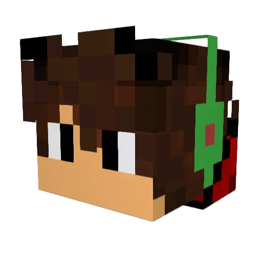 kiko_pro Minecraft avatar head, 3D render