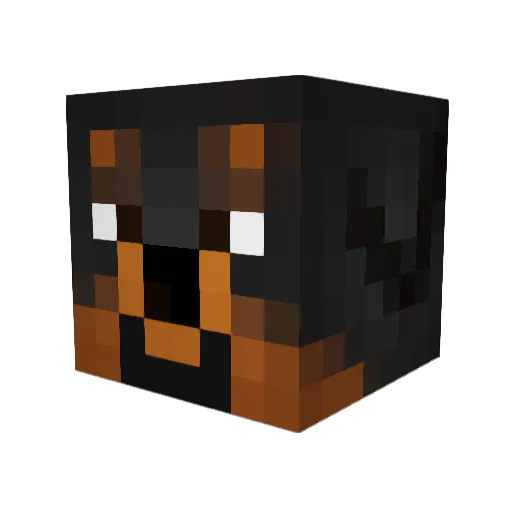 kikoalve97 Minecraft avatar head, 3D render