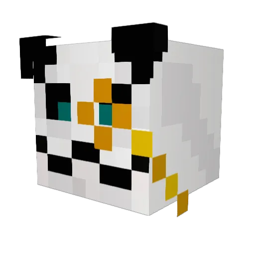 kikojo Minecraft avatar head, 3D render