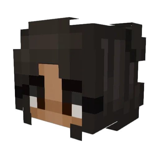 kikokatana Minecraft avatar head, 3D render