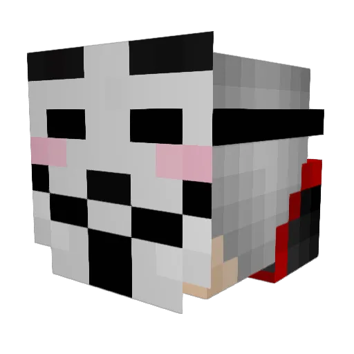 kikoli10 Minecraft avatar head, 3D render