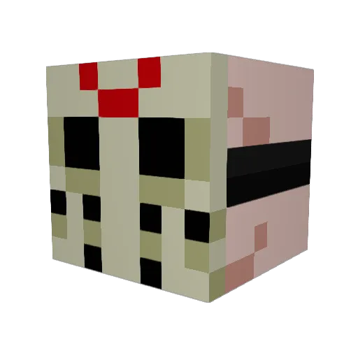 kikotrol Minecraft avatar head, 3D render