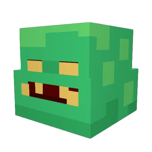 kikozoka Minecraft avatar head, 3D render