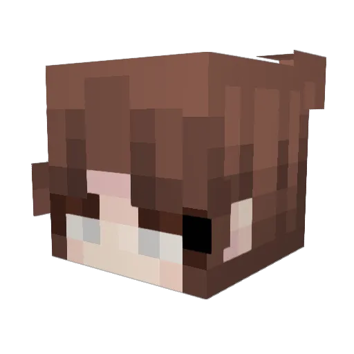 kiku806 Minecraft avatar head, 3D render