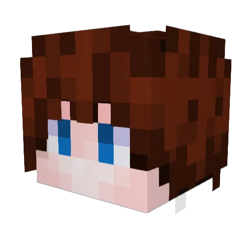 kikurage69 Minecraft avatar head, 3D render