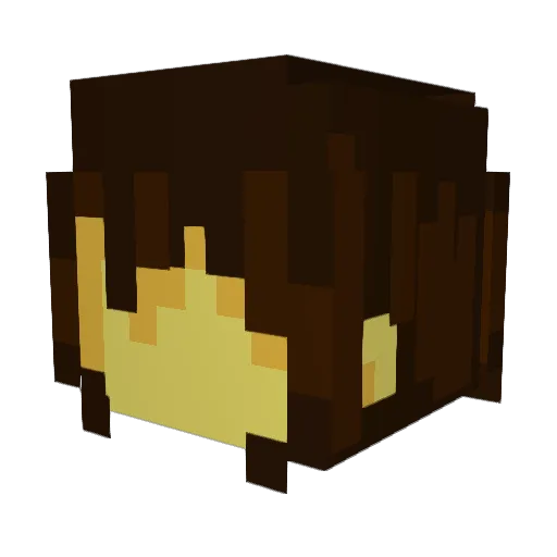 kikusPL Minecraft avatar head, 3D render