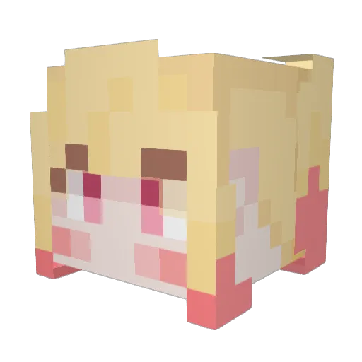 kikusan0509 Minecraft avatar head, 3D render