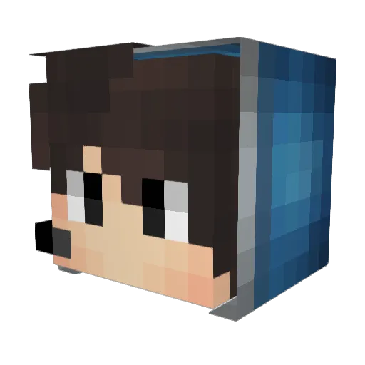kikuto7110 Minecraft avatar head, 3D render