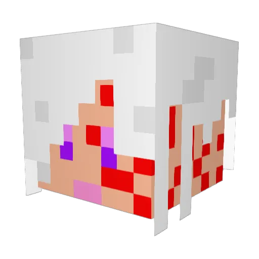 kikyoina Minecraft avatar head, 3D render