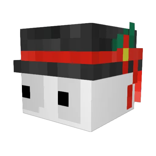 kikzik Minecraft avatar head, 3D render
