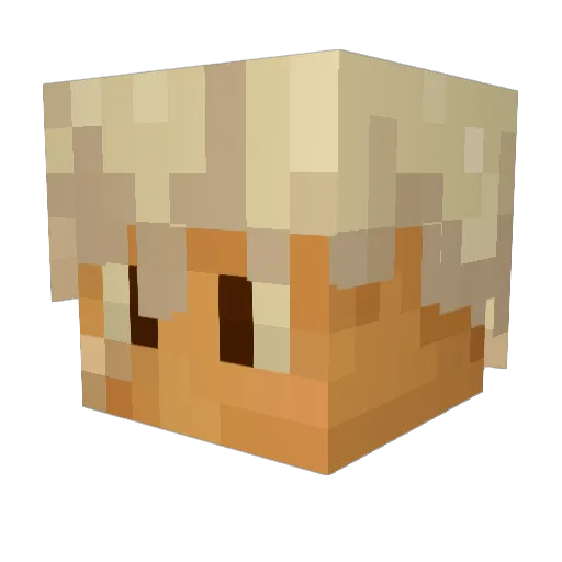 kiler Minecraft avatar head, 3D render