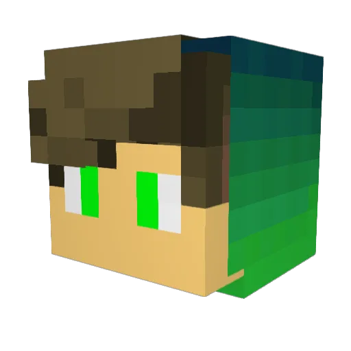 kilianms09 Minecraft avatar head, 3D render