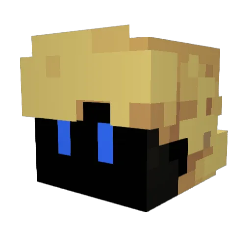 kilku_ Minecraft avatar head, 3D render