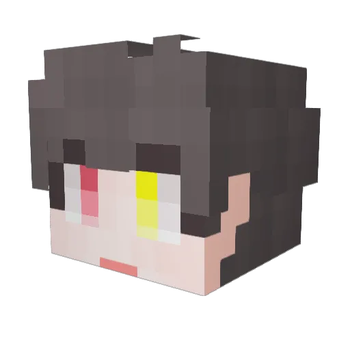 killHY Minecraft avatar head, 3D render