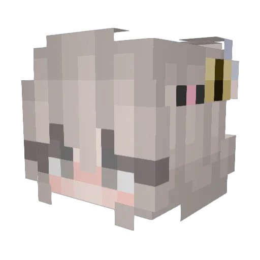 kill_the_love Minecraft avatar head, 3D render