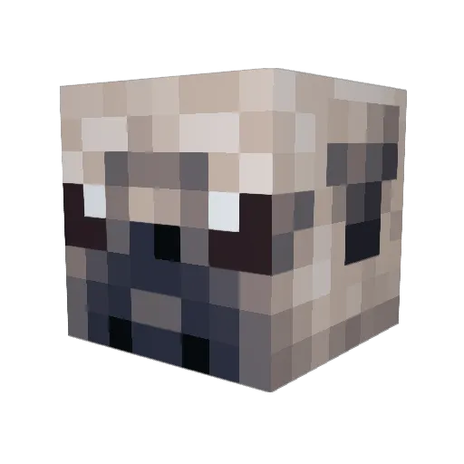 killakomodo Minecraft avatar head, 3D render